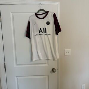 Jordan White and Maroon Tee